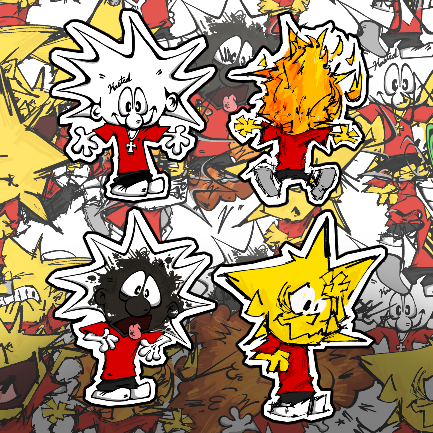 CALVIN STICKER SHEET