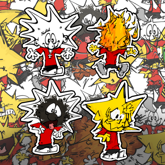 CALVIN STICKER SHEET