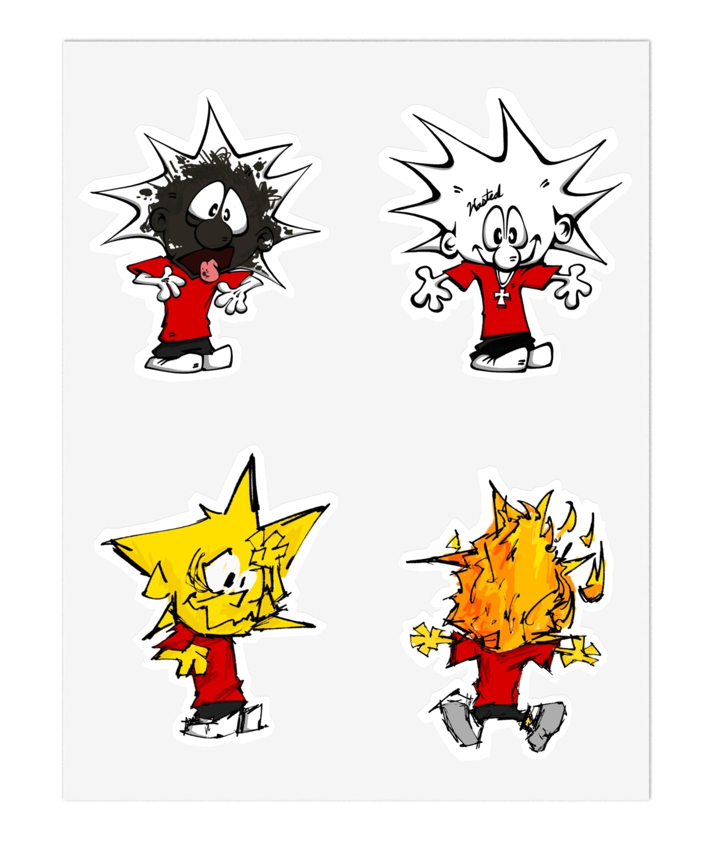 CALVIN STICKER SHEET